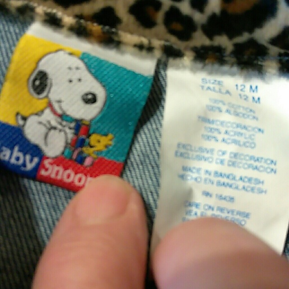 BABY SNOOPY DENIM JEANS & JACKET SET - Picture 6 of 6