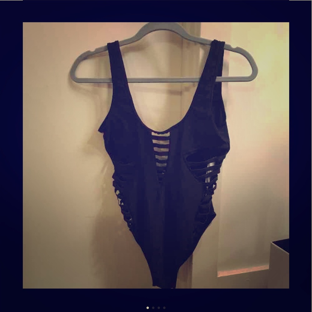Brand New Black Cutout Swimsuit