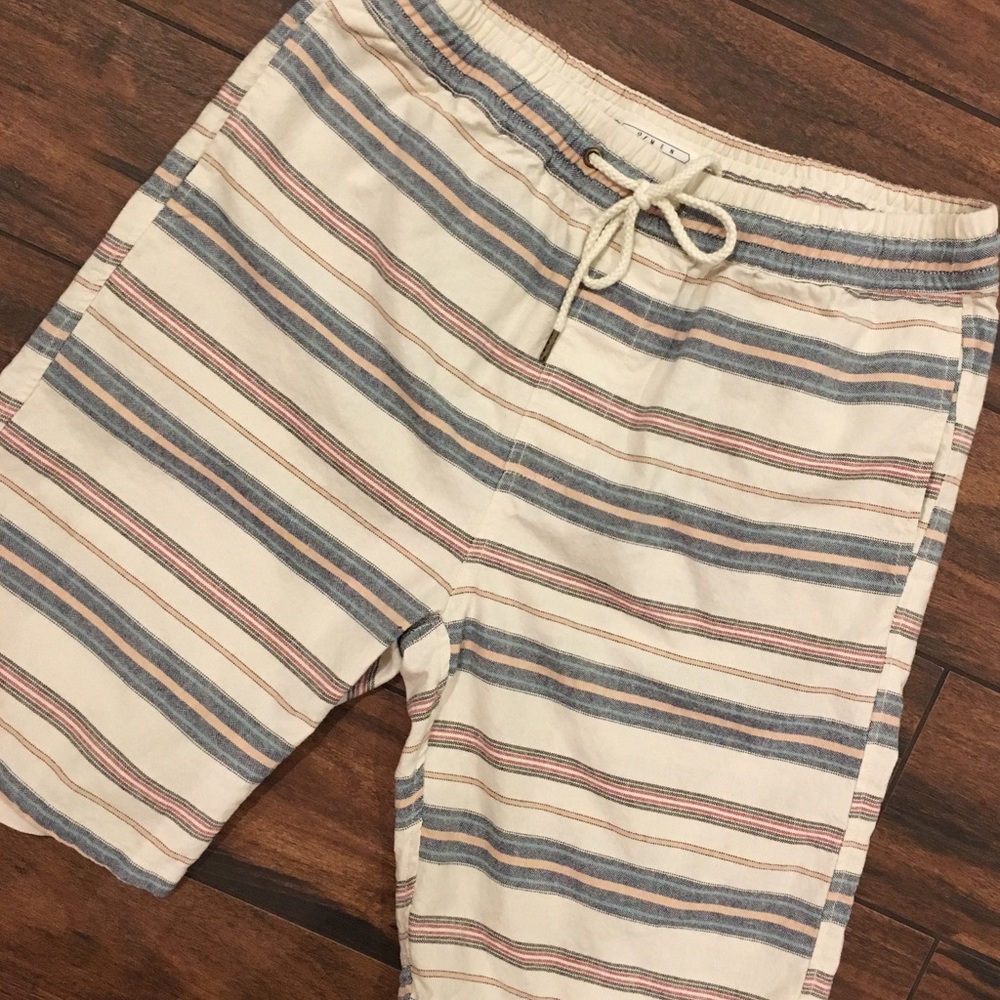 Striped Drawstring Shorts