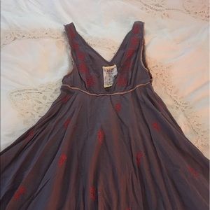 Free People purple cover-up dress