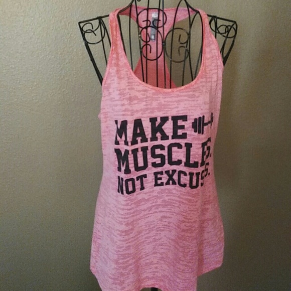 Tops - OMT Make Muscles Not Excuses Tank top