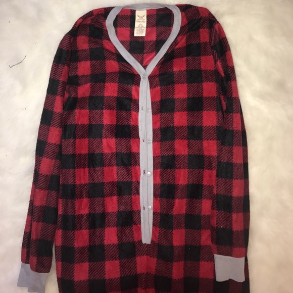 Faded Glory Intimates & Sleepwear - Red Plaid Christmas Onesie Faded Glory Intimates & Sleepwear - Red Plaid Christmas Onesie