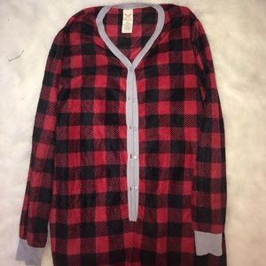 Faded Glory Intimates & Sleepwear - Red Plaid Christmas Onesie Faded Glory Intimates & Sleepwear - Red Plaid Christmas Onesie