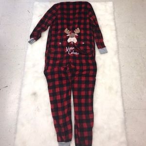 Faded Glory Intimates & Sleepwear - Red Plaid Christmas Onesie Faded Glory Intimates & Sleepwear - Red Plaid Christmas Onesie