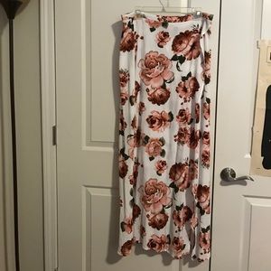 Floral maxi skirt