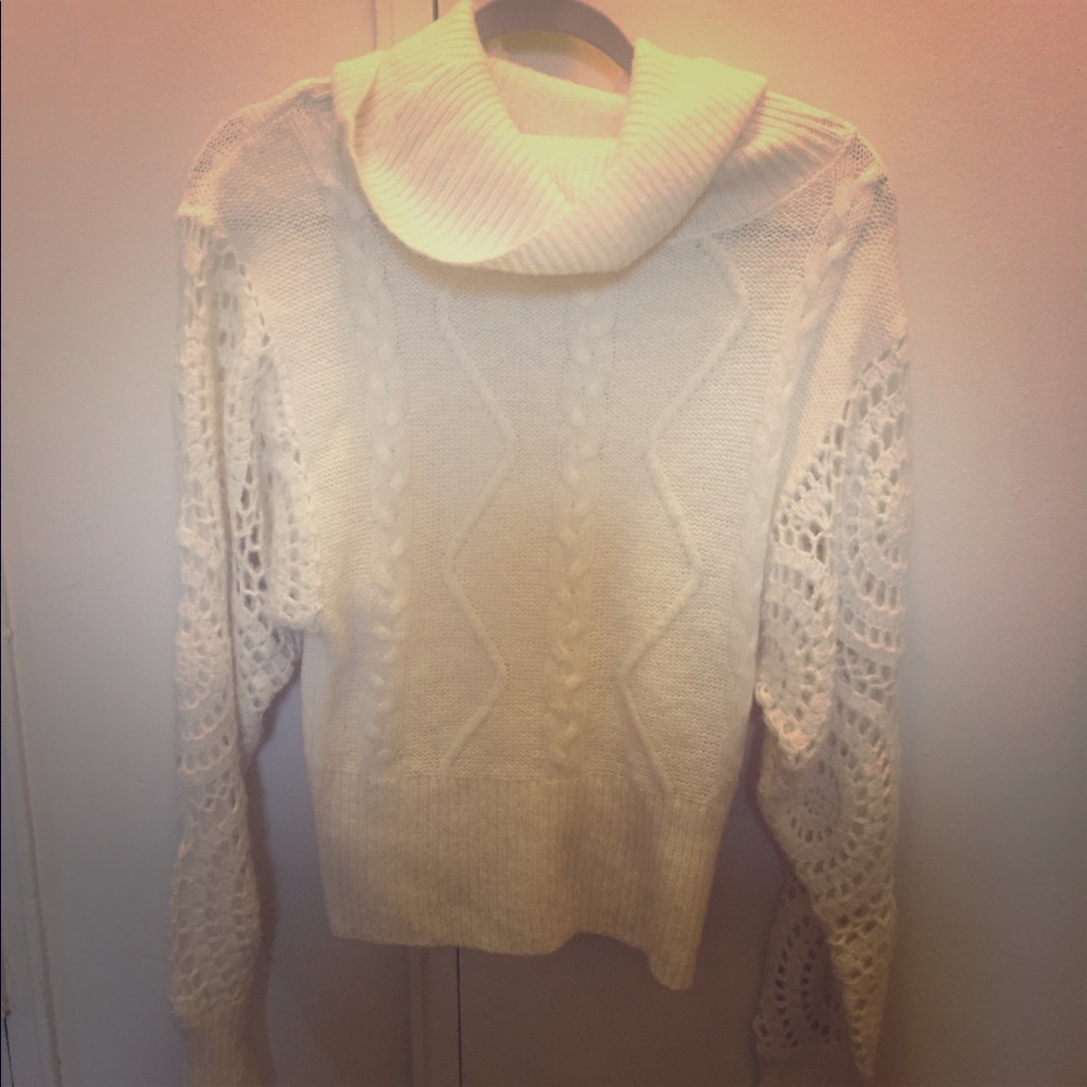 Ivory cowl neck sweater