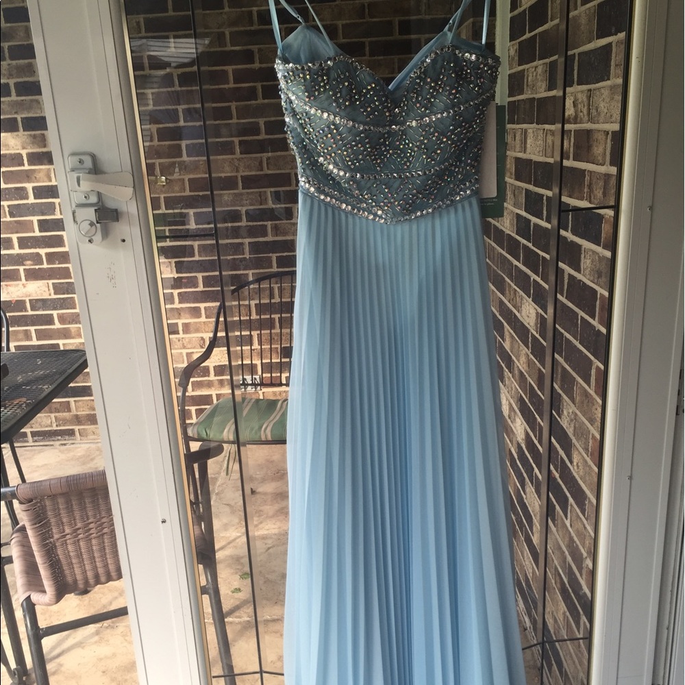 Light blue prom dress