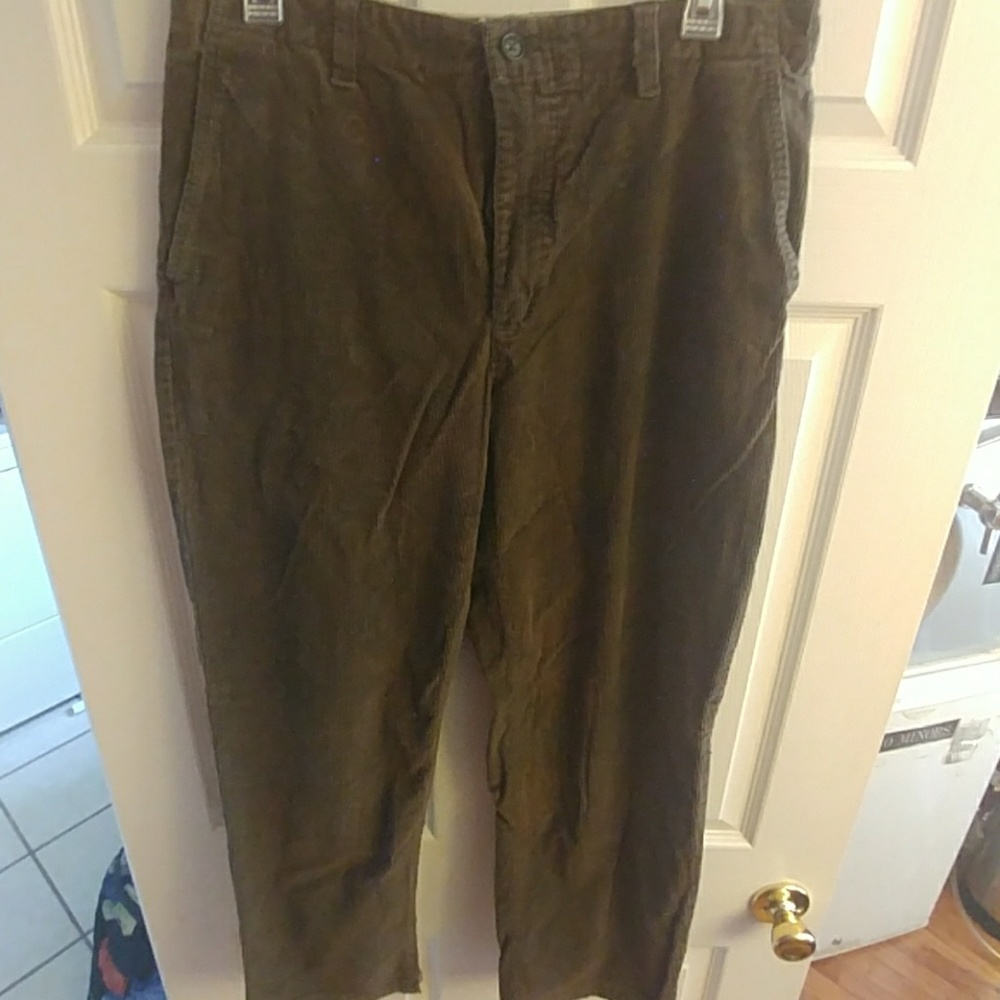 Mens 34x30 Brown Cords Cherokee Brand