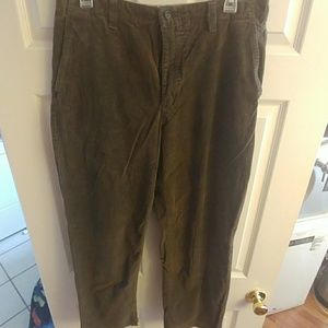 Mens 34x30 Brown Cords Cherokee Brand
