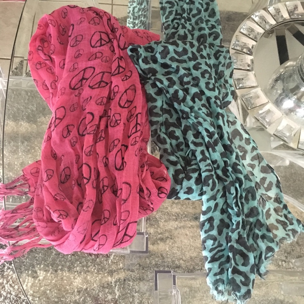 Pink & Blue Fashion Scarf Bundle