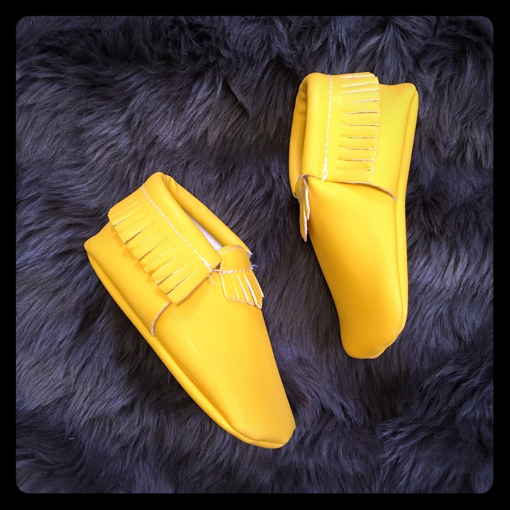 SWEET N SWAG yellow moccasins