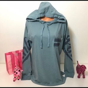 NEW PINK VS LOGO CAMPUS HOODIE SHIRT