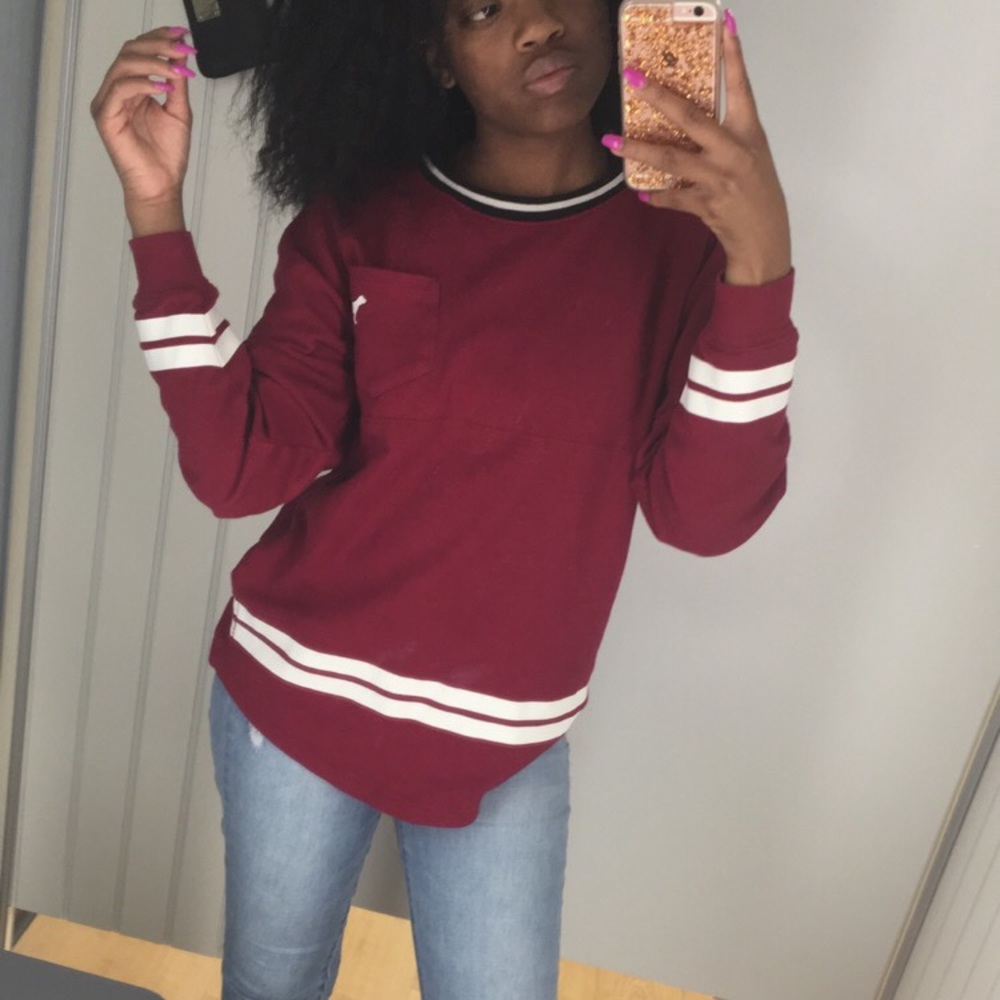 Burgundy sweater
