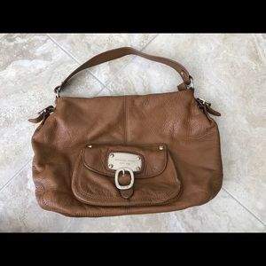 Michael Kors light brown hobo leather purse