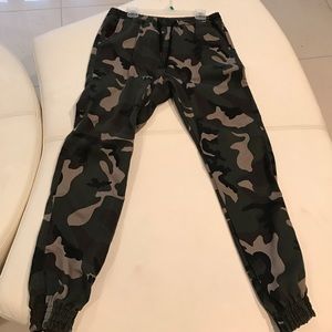 Camo jogger pants