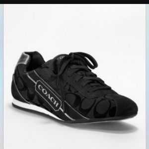Women's black Coach tennis shoes size 9