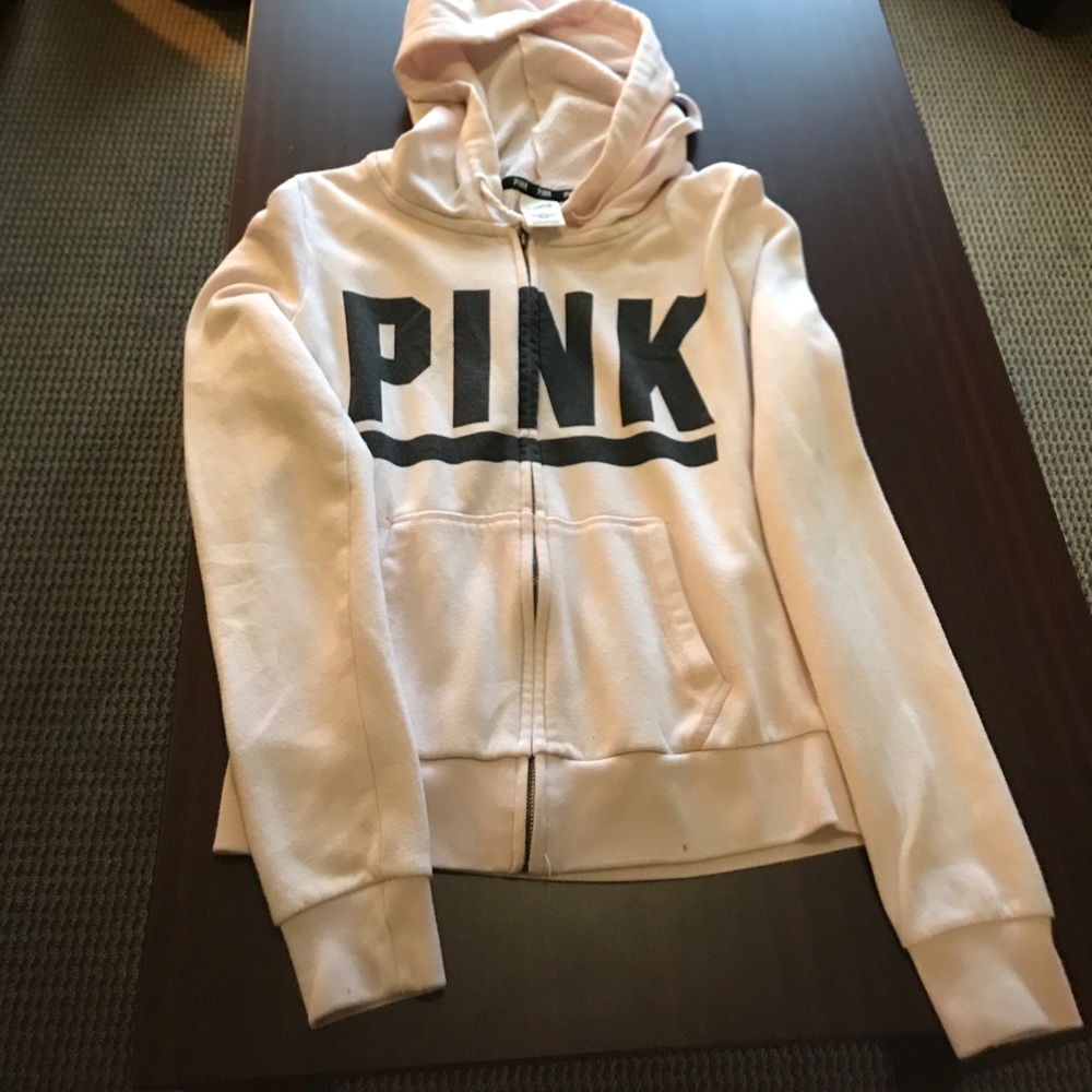 Size small pink zip up hoodie