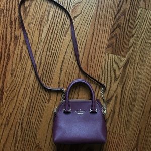 Dark purple Kate spade crossbody used once!
