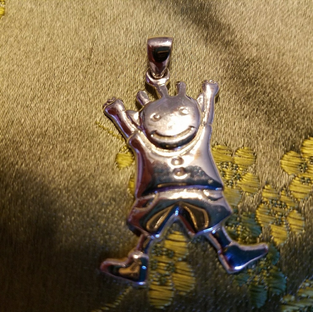 SS LARGE FROG PENDANT