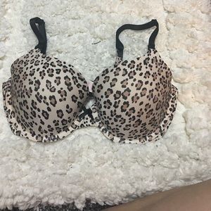 Cheetah print bra