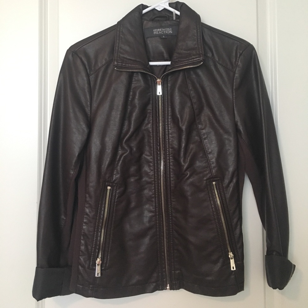 Kenneth Cole faux leather jacket