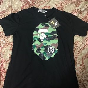 bape camo head t shirt
