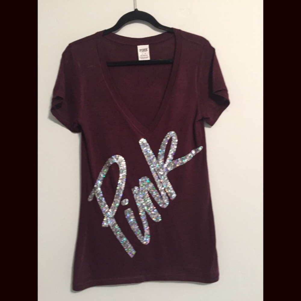 Victoria's Secret Maroon Sequined Top [M]