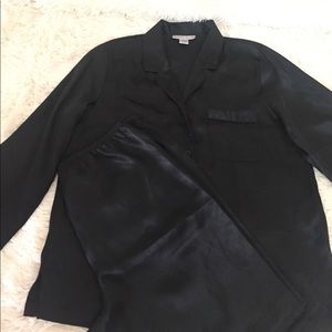 NEW Black Satin PJ set