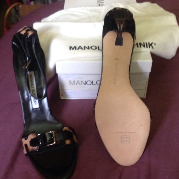 MANOLO BLAHNIK preppi pony hair stilettos 👠 👠 40 - Picture 2 of 5