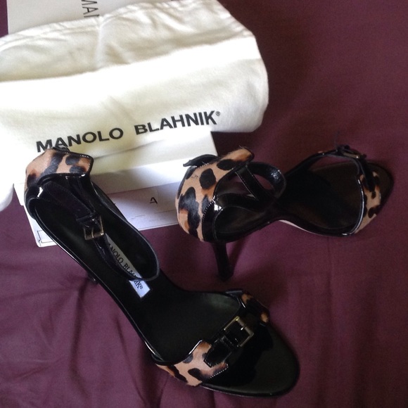 MANOLO BLAHNIK preppi pony hair stilettos 👠 👠 40 - Picture 3 of 5