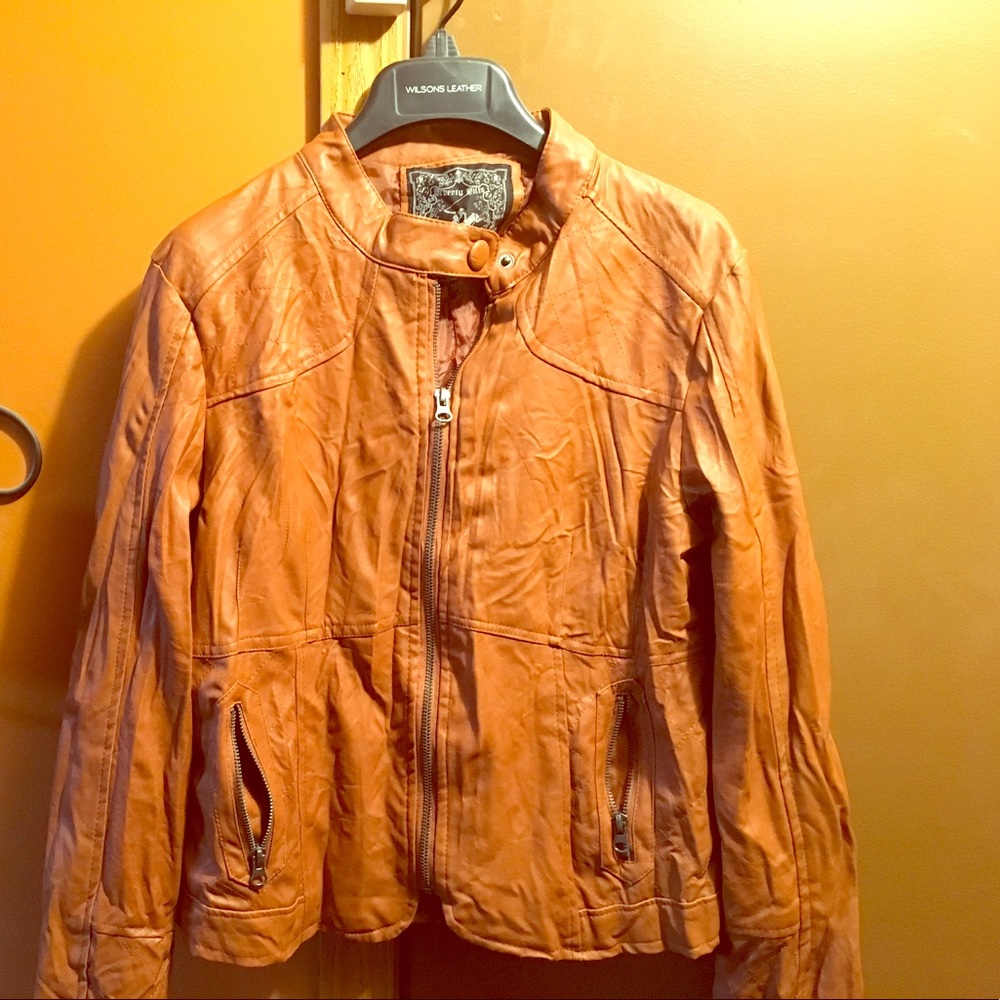 Faux Leather Jacket in Great Condition