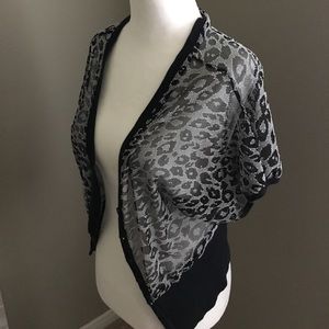 Sheer Leopard Print Cardigan