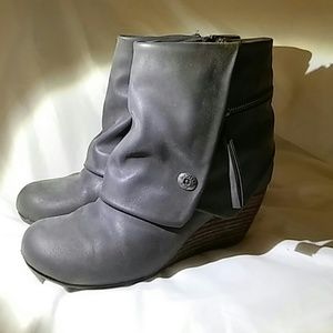 Gray Blowfish Ankle Bootie