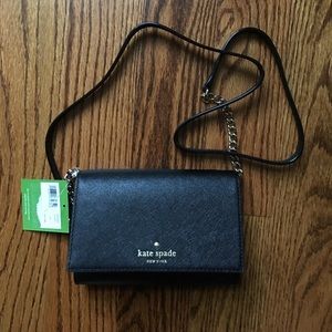 Black Kate spade crossbody nwt