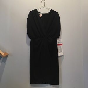 NWT- Black short sleeve dress with great details!