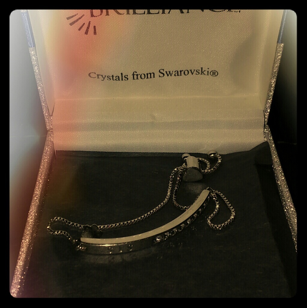 Brilliance Forever Sis Lariat Bracelet Crystals