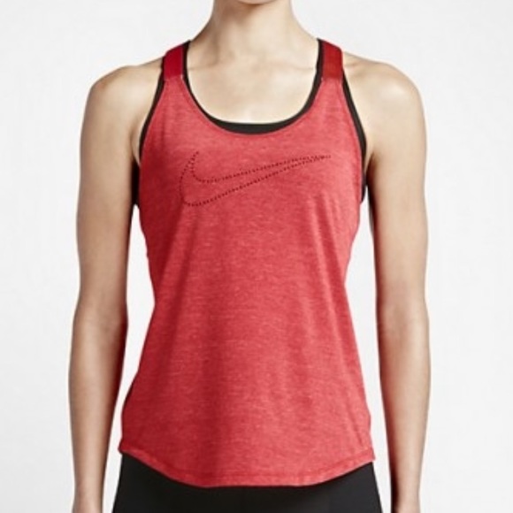 Nike Tops - Nike Elastika Keyhole Veneer Trainings Tanktop