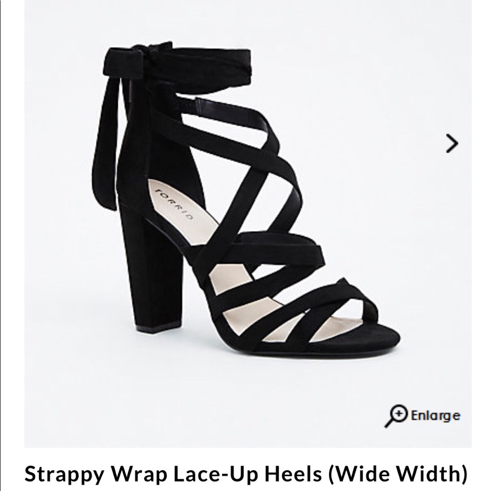 Strappy Wrap Lace Up heels