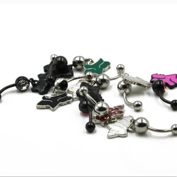 NEW set of 2 FOX RACING NAVEL BELLY RINGS - Picture 3 of 6