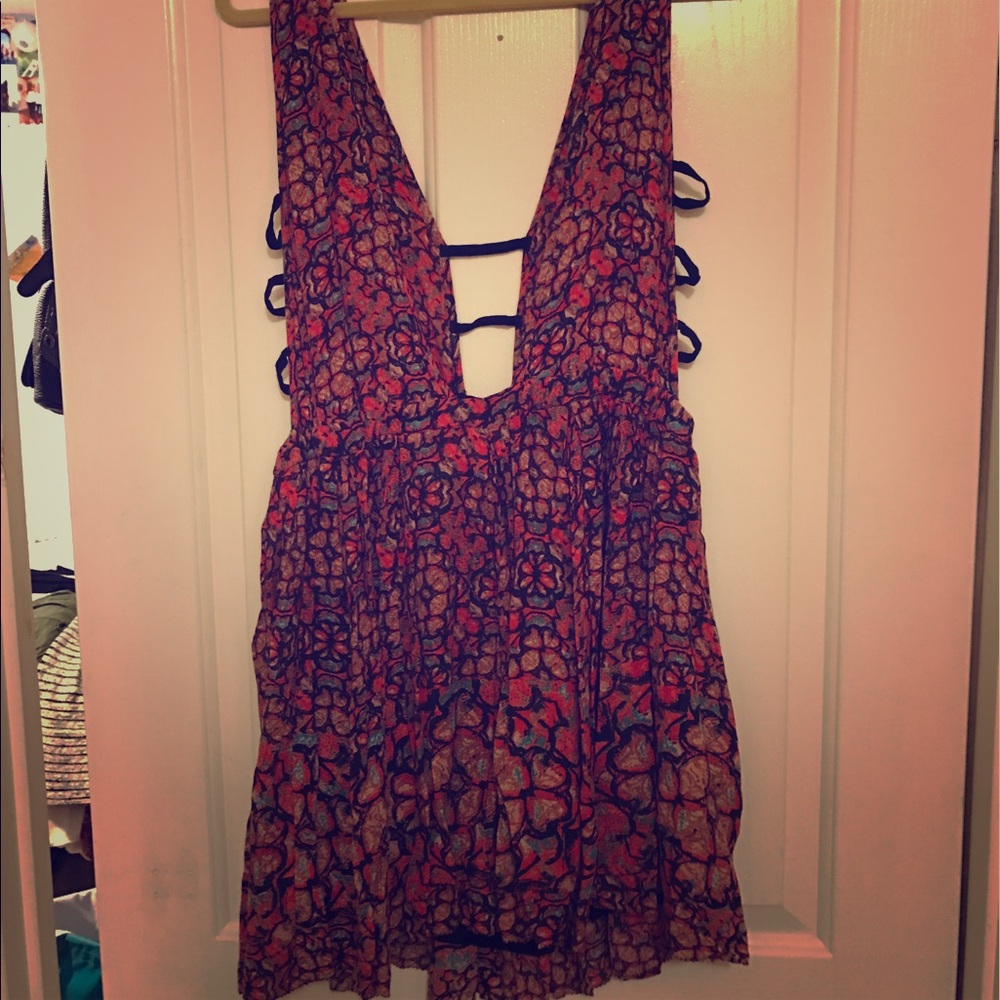 Free people deep cut dress