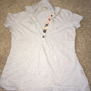 Short Sleeve Burberry Button Up