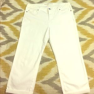 WHITE Michael Kors stretch capris
