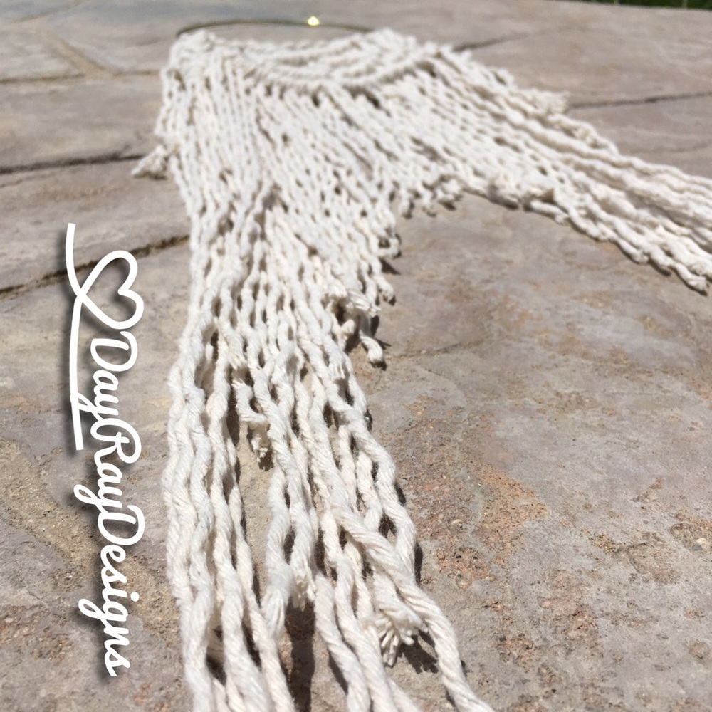 Macramé wall Decore BoHo Decour gypsy style hippie - Picture 3 of 3