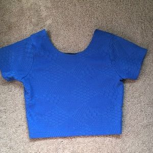 ❌❌SOLD❌❌ Blue crop top