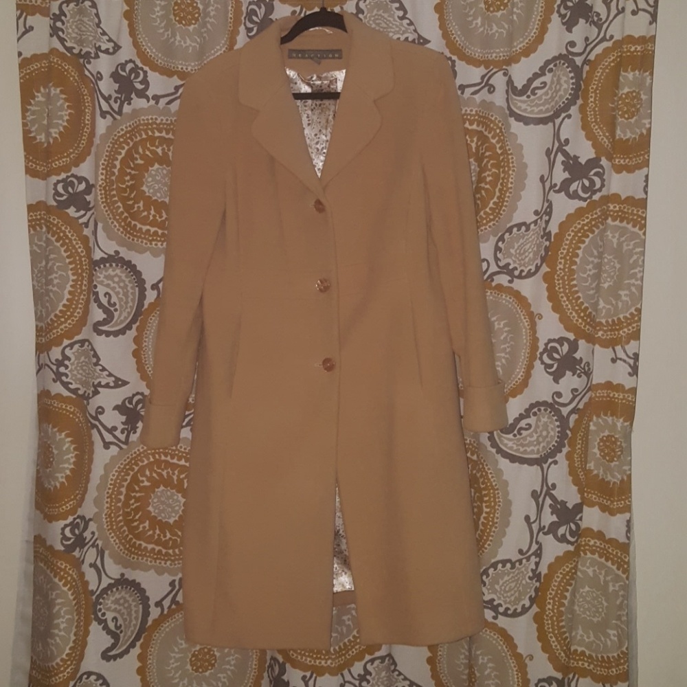 Kenneth Cole Reaction Camel Wool Coat