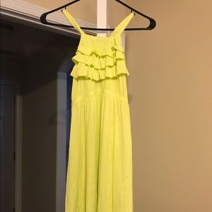 Lime green dress