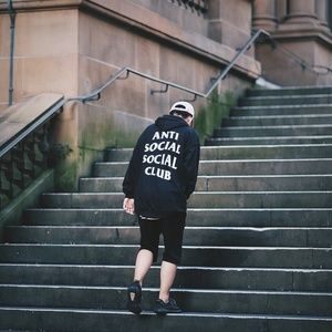 Anti social social club mind games hoodie