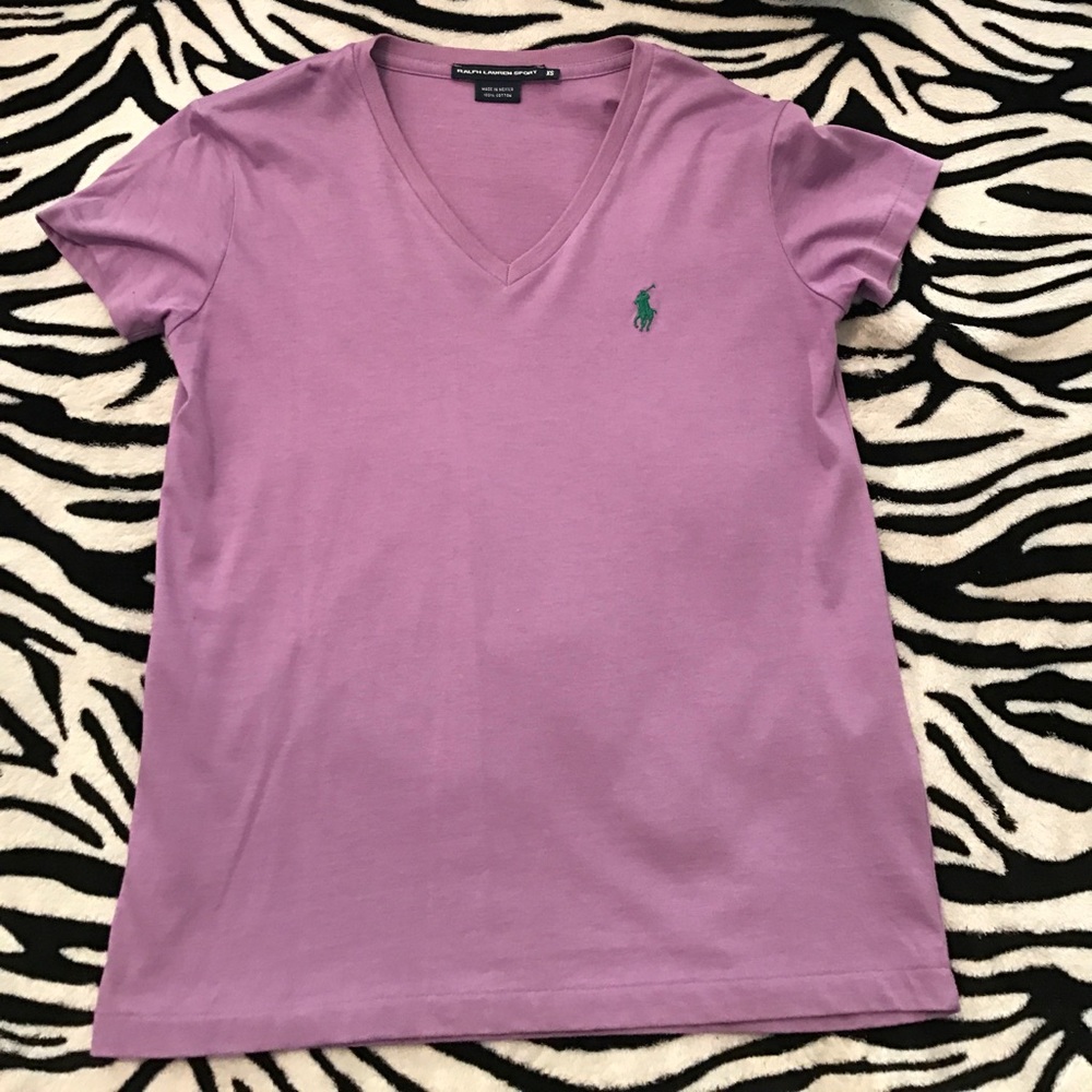 Purple Ralph Lauren Sport Tee Shirt