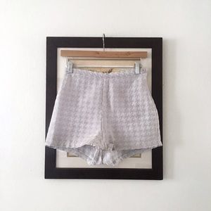American Apparel Houndstooth Tap Shorts