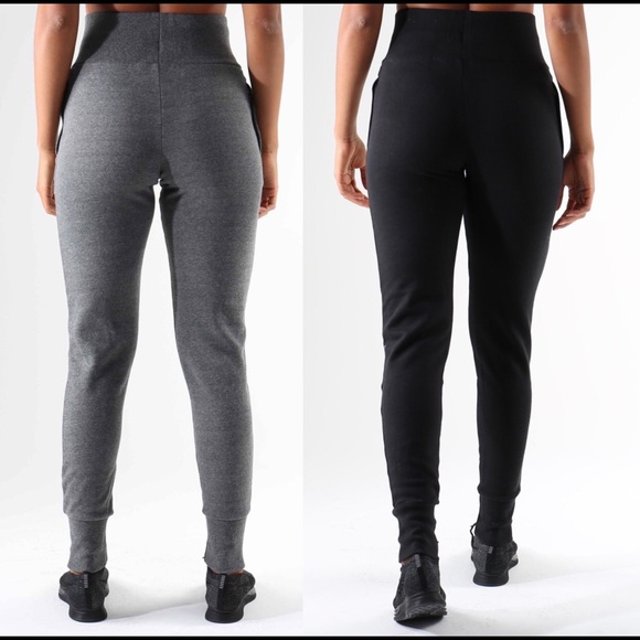 Gymshark High waisted Jogger Bundle - BLK and GRY - Picture 2 of 3